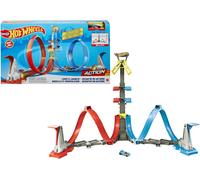 Hot Wheels Stunt Track Loop & Launch Track Playset & Car New Xmas Toy Gift 5+