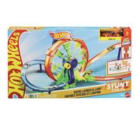 Hot Wheels Stunt Tracks Rapid Launch & Loop Playset Kids Track Set JBX65