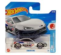 Hot Wheels Subaru BRZ Die-Cast Model Car, 1:64 Scale, White Racing Edition, 48/250 (short card)
