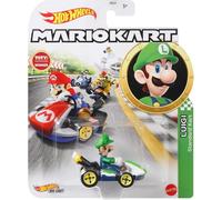 Hot Wheels Mario Kart 1:64 Scale Replica Die Cast - Luigi Standard Kart