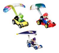 Hot Wheels Super Mario Character Car 3-Packs with 3 Character Cars in 1 Set, Gift for Kids & Collectors Ages 3+, HDB38