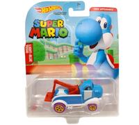 Hot Wheels Super Mario Light Blue Yoshi Car Nintendo Vehicle Kart Mattel