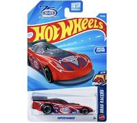 Hot Wheels Supercharged [Red] Drag Racers 2/10, 77/250, 1:64 Scale Diecast Toy Vehicle