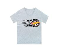 Hot Wheels T Shirt | Boys Monster Truck Tshirt | Cotton Boys' T-Shirts | Grey 14-15 Years