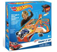 Hot Wheels Tara Toy: ZipBin Ramp It Up - Unzip to Convert Into A 21""""x21"""" Racetrack Playmat & Car Ramp Storage & Play Toy Car Box Kids Ages 3+