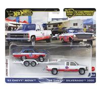 HOT WHEELS TEAM TRANSPORT '63 CHEVY NOVA AND '88 SILVERADO 3500 #68 HRV42