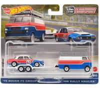 Hot Wheels Team Transport 70 Rover P6 HW Rally Hauler #55 - Premium Real Riders