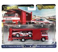Hot Wheels Team Transport '73 Plymouth Duster Second Story Lorry #82, 1:64 Scale Model