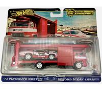 Hot Wheels Team Transport '73 Plymouth Duster Second Story Lorry #82, 1:64 Scale Model