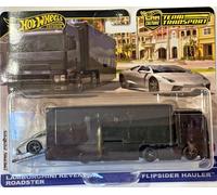 Hot Wheels Team Transport - Lamborghini Roadster and Flipsider Hauler - Not Mint