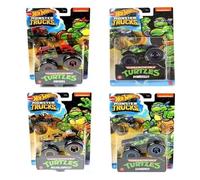 Hot Wheels Teenage Mutant Ninja Turtles TNMT Die-cast Monster Trucks Set of 4
