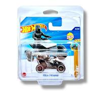 Hot Wheels Tesla Cyberquad (Silver & Black) 4/10 HW Dirt - 2025-82/250 (Short Card) - includes a KLAS Car Keeper Protector Case - HYW31