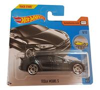 Hot Wheels Tesla Model S Black Short Card Factory Fresh 43/365