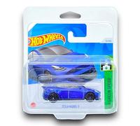 Hot Wheels Tesla Model Y (Blue) 3/10 HW Green Speed - 2024-15/250 (Short Card) - COMES IN A KLAS CAR KEEPER SHORT CARD PROTECTOR CASE - HTB80