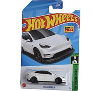 Hot Wheels - Tesla Model Y - White - HW Green Speed - 2023 - Mint/NrMint Ships Bubble Wrapped in a Box