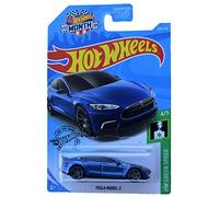 Hot Wheels Tesla Models S 226/250 2019 Month Card, Blue