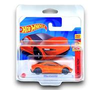 Hot Wheels Tesla Roadster (Orange) 9/10 Then and Now - 2023-249/250 (Short Card) - COMES IN A KLAS CAR KEEPER PROTECTIVE COLLECTORS CASE - HKJ47