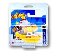 Hot Wheels The Beatles Yellow Submarine (Yellow) 6/10 HW Screen Time 2023-127/250 (Short Card) *** COMES IN A KLAS CAR KEEPER PROTECTIVE COLLECTORS CASE *** HKH12