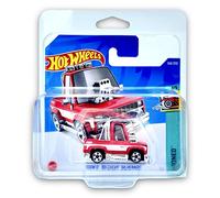 Hot Wheels Toon'd '83 Chevy Silverado (Red) 4/5 Tooned 2022-104/250 (Short Card) *** COMES IN A KLAS CAR KEEPER PROTECTIVE COLLECTORS CASE *** HCX11