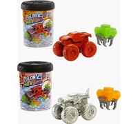 HOT WHEELS TOTAL Monster Trucks Color Reveal™ 2-Pack, 2 Toy Trucks with Surprise Reveal & Repeat Color-Change in Warm & Ice Cold Water, For Kids 3 Years & Up, HJH53