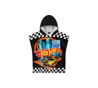 Hot Wheels Towelling Poncho in Black Hot Wheels Black