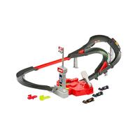 Hot Wheels Toy Car Track Set, 3 Formula 1 Die-Cast Vehicles in 1:64 Scale: McLaren F1 Team, Alpine & VCARB, Sprint Race Circuit (Teams May Vary), JDY15