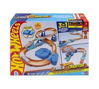 Hot Wheels Toy Car Track Set, Deluxe Building Box with Large, Multicolor