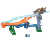 Hot Wheels Raceverse Jurassic World Crash & Splash Clue Game Orange Kids