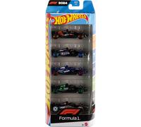 HOT WHEELS TOY CARS FORMULA 1 1:64 SCALE DIE CAST F1 COLLECTIBLE - 5 PACK
