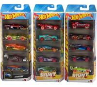 Hot Wheels Toy Cars or Trucks 5-Pack Bundle 3 Themed Sets of 5 1:64 Scale Vehicles 15 Total Vehicles for Kids & Collectors (Styles May Vary)