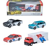 Hot Wheels Toy Cars Premium Fast and Furious Premium Bundle Set of 5 Die-Cast 1:64 Scale Toy Cars in Collectible Box from The Fast Franchise (B