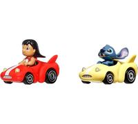 Hot Wheels Toy Cars, Set of 2 RacerVerse Die-Cast Vehicles with Character Drivers Optimized for Performance on RacerVerse Track (Styles May Vary)