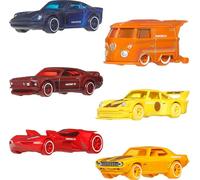 Hot Wheels Toy Cars & Van Multipack, Collectible Pantone 1:64 Scale Die-Cast Vehicles Featuring Classic Colors & Artistic Packaging, JNK94