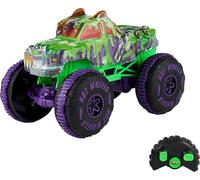 Hot Wheels Toy Monster Trucks, Remote-Control Wreckin’ Wolf in 1:15 Scale, Mutant Chaos RC Vehicle with Off-Road Tires, On-Command Wheelie Stunts , JMM77