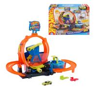 Hot Wheels City Mega Loop Car Wash Playset & Color Shifters Vehicle