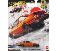Hot Wheels Toyota AE86 Sprinter Trueno Car Culture Vehicle, Premium 1:64 Scale Die-Cast Toy Car with Real Riders Tires & Metal/Metal Body & Chassis, JKF10