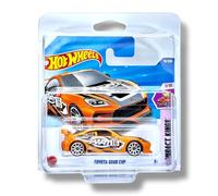 Hot Wheels Toyota GR86 Cup (Orange, Black & White) 1/10 Compact Kings - 2025-79/250 (Short Card) - includes a KLAS Car Keeper Protector Case - HYX23