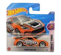 Hot Wheels Toyota GR86 Cup, Orange Racing Car, Compact Kings Series, 1/10, Die-Cast Model
