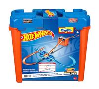 Hot Wheels Track Builder Deluxe Stunt Box, Over 5 metres Track Builder System, Head-to-Head Stunt Tracks with Dual Launchers, Includes 2 Toy Cars, Toys for Ages 6 Years and Up, One Pack, GGP93