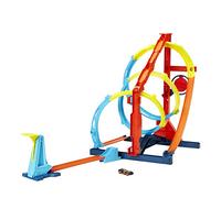 Hot Wheels Track Builder Unlimited Corkscrew Twist Kit Playset, Innovative Corkscrew Track Challenge, 2 Ways to Hit Target, Includes 1 Car, Gift for Kids 6+, HDX79