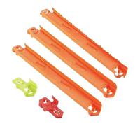 Hot Wheels Track Creator Straight Track Pack, 3 Feet Of Speed Snap Track & 2 Adapters