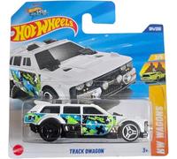 Hot Wheels Track Dwagon Die-Cast Car, HW Wagons Series 2/5, White with Graphics, 184/250