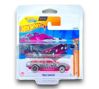 Hot Wheels Track Dwagon (Grey & Pink) 4/5 HW Track Champs - 2024-189/250 (Short Card) - includes a KLAS Car Keeper Protector Case - HRY74