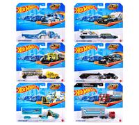 Hot Wheels Track Fleet Lorry & Trailer (Assorted) Age 3+ Mattel HYT56