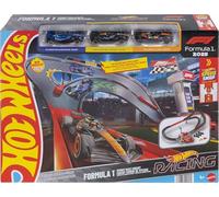 Hot Wheels Track Set & 1:64 Scale McLaren Formula 1 Team, Oracle Red Bull Racing & Atlassian Williams Racing Toy Cars, Sprint Race Circuit, JNN32