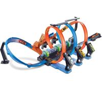 Hot Wheels Track Set and Toy Car, Large-Scale Motorized with 3...