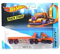 Hot Wheels Track Stars Hitch N' Haul Orange & Purple Truck