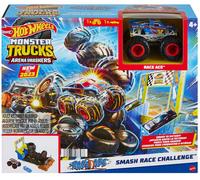 Hot Wheels Monster Trucks ARENA SMASHERS RACE ACE SMASH RACE CHALLENGE Playset
