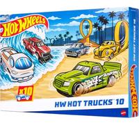 Hot Wheels Toy Trucks 10-Pack, Set of 10 Die-Cast 1:64 Scale Pickup Trucks