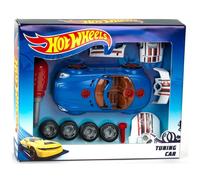 Theo Klein 8010 Hot Wheels Car-Tuning-Set | Assembly tool: Car with screwdriver, 6-Piece. Tuning accessories and 4 wheels | Dimensions: 20.5 cm x 9.5 cm x 6 cm | Toys for children aged 3 and over